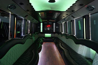 party bus midland interior